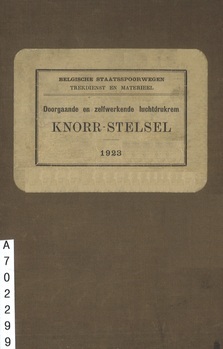 Doorgaande en zelfwerkende luchtdrukrem. Knorr-stelsel. Beredeneerde studie met schemas
